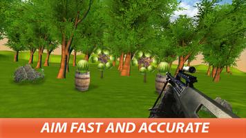 Watermelon Shooting Gun Game 2019 capture d'écran 3