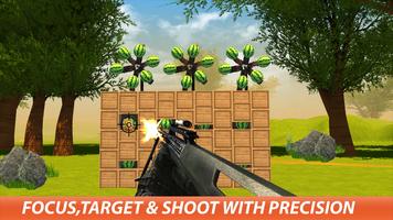 Watermelon Shooting Gun Game 2019 capture d'écran 1