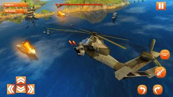 Gunship Battle Strike Navy Helicopter Shooting 3d captura de pantalla 2