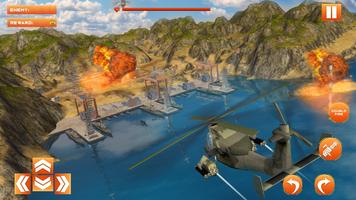 Gunship Battle Strike Navy Helicopter Shooting 3d captura de pantalla 3