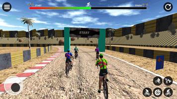 BMX-Fahrradspiele Offline-Renn Plakat