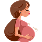 Rastreador de gravidez e bebê ícone