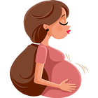 Rastreador de gravidez e bebê ícone