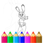 Zootopia coloring book 아이콘