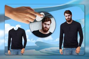 Men T-Shirt Designs Photo Montage পোস্টার