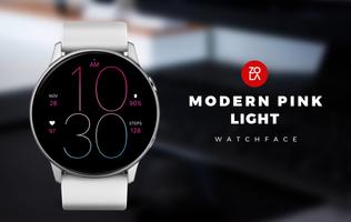 پوستر Modern Pink Light Watch Face