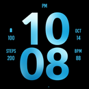 Big Blue Watch Face APK
