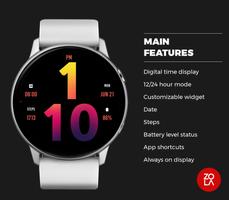 Big Fire Watch Face स्क्रीनशॉट 1