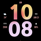 Big Pink Watch Face 아이콘