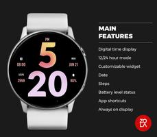 Big Pink Watch Face 스크린샷 1