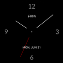 APK Black Clean Analog Watch Face