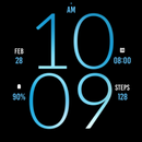 Blue Ice Light Watch Face APK