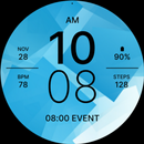 Blue Sporty Fit Watch Face APK