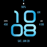 Cold Blue Watch Face