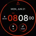 Digital Black Watch Face