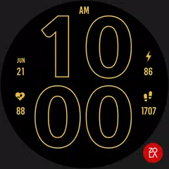 Gold Digital Watch Face APK download