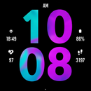 Purple Blue Watch Face APK