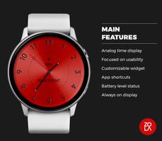 Red Star Watch Face ảnh chụp màn hình 1