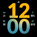 Splash Yellow Watch Face APK