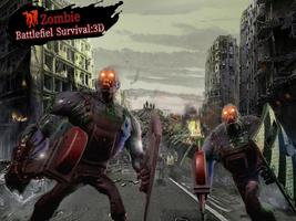 Zombie Battlefield Survival:3D Affiche