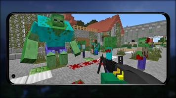 Zombie Apocalypse in Minecraft poster