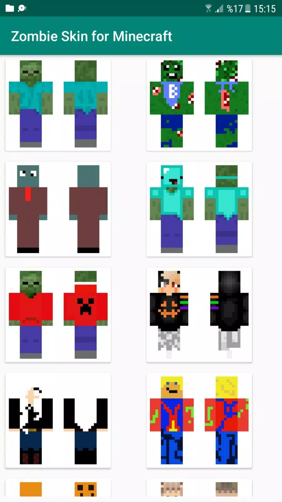 Tải xuống APK Zombie Skin for Minecraft cho Android