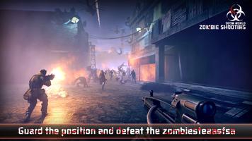 Penembakan pertahanan zombie poster