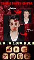 Zombie Scary Horror Face monster photo Editor Affiche