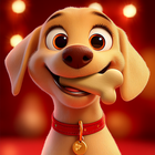 Perro de Labrador que habla icono