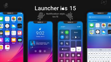 Launcher iOS 15 - iNotify Affiche