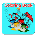 APK Superhero Coloring Game