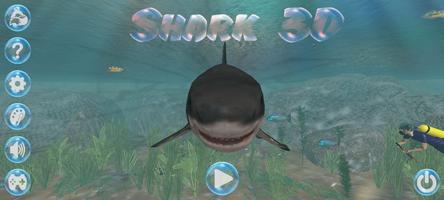 Shark 3D Affiche