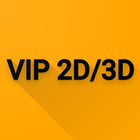 2D 3D VIP-icoon