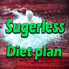 Sugarless diet plan icon
