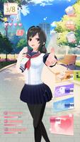 Sakura Anime Girl Dating Simulator Affiche