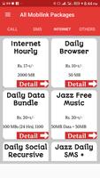 3 Schermata All Internet call, sms Packages 2019