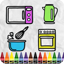 APK Coloring Kitchen Cooking page