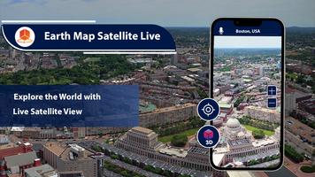 Earth Map Satellite Live View الملصق