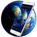 Blue Space Earth World Theme APK