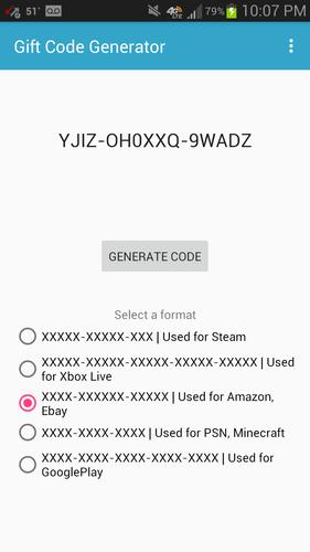 Gift Code Generator APK pour Android Télécharger