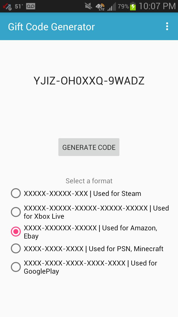 Gift Code Generator für Android - APK herunterladen