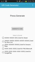 Gift Code Generator capture d'écran 1