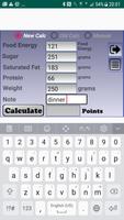 Weight watchers calculator and tracker.-poster