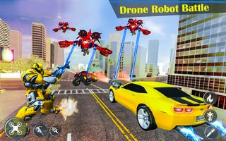 Grand Robot Hero Transform: Drone Car Robot Games capture d'écran 2