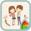 Girl boy dodol launcher theme APK