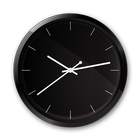 Black Clock Live Wallpaper icône