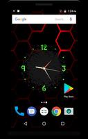 Black Clock Live Wallpaper ポスター