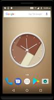 Brown Clock Live Wallpaper Poster