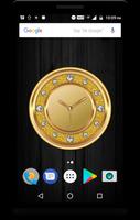 Luxury Golden Clock Live Wallp captura de pantalla 1