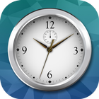 Luxury Silver Clock Live Wallp icône